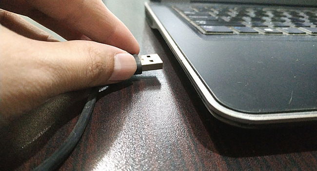 A picture of the USB of the BM 800 USB mic